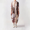 Ngali Shadow Bark Silk Button Kaftan