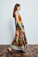 Alémais Mlak Halter Midi Dress