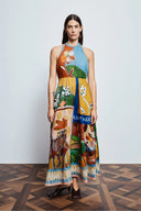 Alémais Mlak Halter Midi Dress