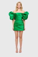 LEO LIN  Brenda Puffy Sleeve Mini - Jade
