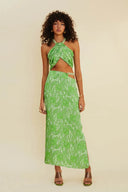 SUBOO Orbit Halter Dress - Green