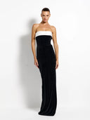 Effie Kats Madison Gown - Black Velvet