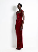 Effie Kats Marbella Gown - Shiraz Velvet
