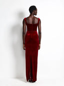 Effie Kats Marbella Gown - Shiraz Velvet