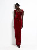 Effie Kats Marbella Gown - Shiraz Velvet