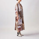 Ngali Shadow Bark Silk Button Kaftan