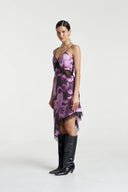 Summi Summi ASYM Siren Lace Midi Dress - Velvet Shadow